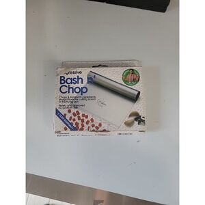 Progressive Bash n' Chop Stainless Steel Kitchen Tool Silver Vintage 1992